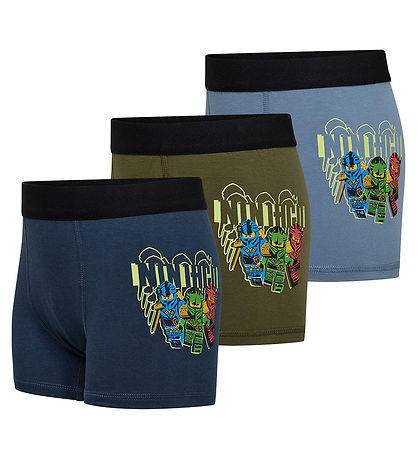LEGO® Ninjago Boxershorts - 3-pak - LWAkio 708 - Blå/Grå
