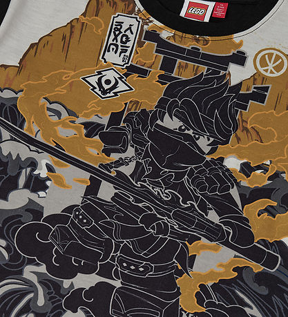 LEGO® Ninjago Bluse - LWTaj 718 - Sort m. Print