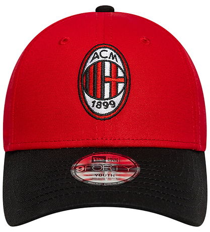New Era Kasket - 9Forty - AC Milan - Rød/Sort