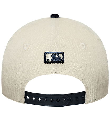 New Era Kasket - Fløjl - 9Forty - New York Yankees - Beige/Navy 