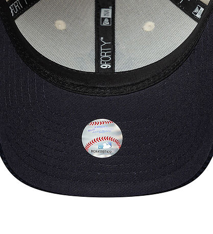 New Era Kasket - Fløjl - 9Forty - New York Yankees - Beige/Navy 