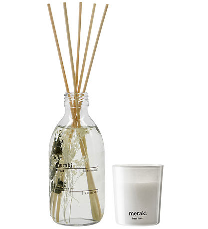 Meraki Duftfrisker m. Duftlys - Verbena Drizzle - White