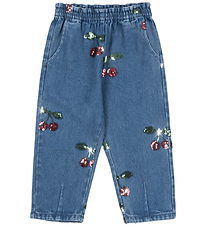 Konges Sløjd Bukser - Denim - Magot - Cherry Sequin