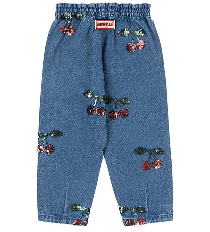 Konges Sløjd Bukser - Denim - Magot - Cherry Sequin