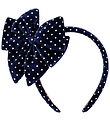 Konges Sløjd Hårbøjle - Velvet Bowie - Navy Dot
