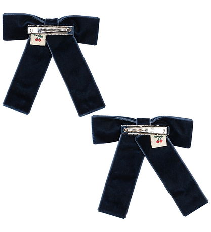 Konges Sløjd Hårspænder - Juliette Bow - 2-pak - Navy