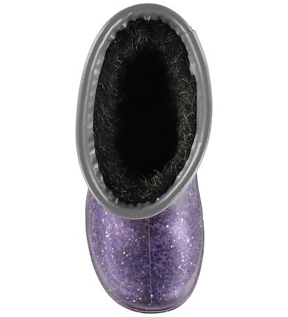 Mikk-Line Gummistøvler m. For - Glitter - Plum Perfect