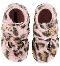 Living Kitzbühel Hjemmesko - Rosa m. Leopardmønster