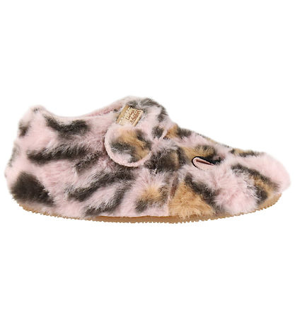 Living Kitzbühel Hjemmesko - Rosa m. Leopardmønster