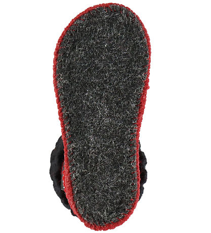 Haflinger Hjemmesko - Hüttenschuh Feuerwehr - Ziegelrot