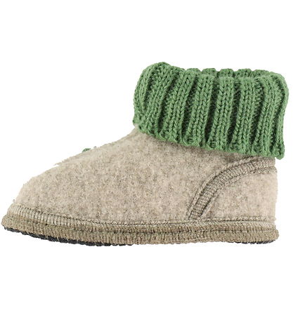 Haflinger Hjemmesko - Hüttenschuh Erdbeere - Papiermeliert öko