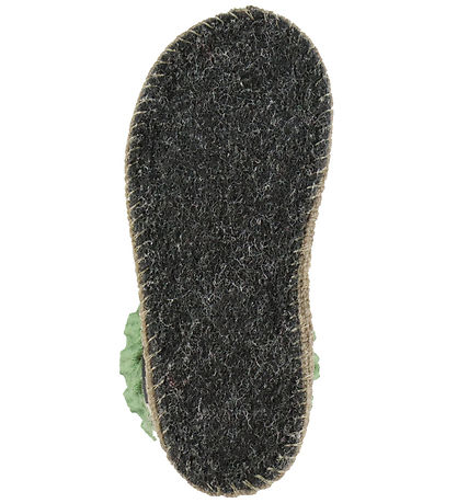 Haflinger Hjemmesko - Hüttenschuh Erdbeere - Papiermeliert öko