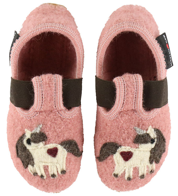 Haflinger Hjemmesko - Everest Unicorn - Rouge