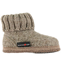 Haflinger Hjemmesko - Hüttenschuh Karl - Beigemeliert öko