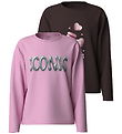 Name it Bluse - 2-Pak - NkfVotea - Chocolate Plum/Full Bloom Pin