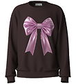 Name it Sweatshirt - NkfVotea - Chocolate Plum/Shiny Bow