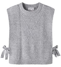 Name It Waistcoat - Knitted - NkfRianni - Grey Melange
