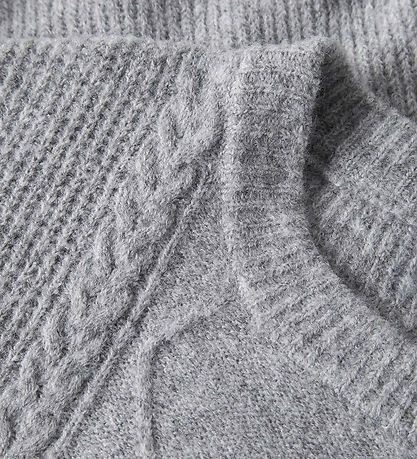Name it Vest - Strik - NkfRianni - Grey Melange
