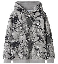 Name It Hoodie - NkmRasse - Charcoal Grey