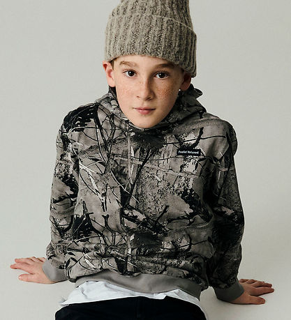 Name it Hættetrøje - NkmRasse - Charcoal Gray