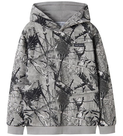 Name it Hættetrøje - NkmRasse - Charcoal Gray