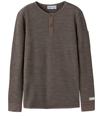 Name It Bluse - Uld/Viscose - NkmWyla - Morel
