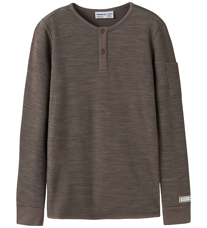 Name It Bluse - Uld/Viscose - NkmWyla - Morel