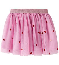 Name It Nederdel - Tyl - NmfVabos - Full Blooming Pink/Small Hea