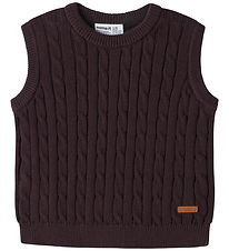 Name It Vest - Strik - NmmRaffat - Chocolate Plum