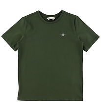 GANT T-shirt - Shield - Dark Moss Green