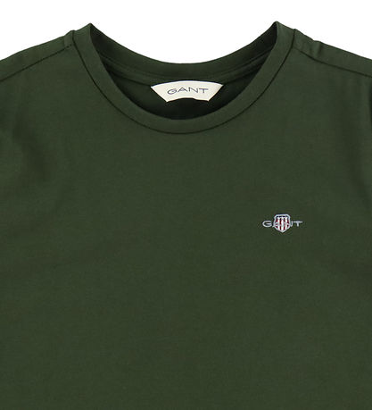 GANT T-shirt - Shield - Dark Moss Green