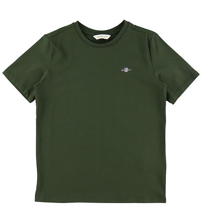 GANT T-shirt - Shield - Dark Moss Green