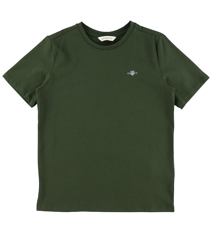 GANT T-shirt - Shield - Dark Moss Green