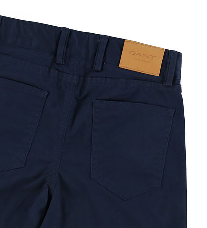 GANT Bukser - Five Pocket - Marine