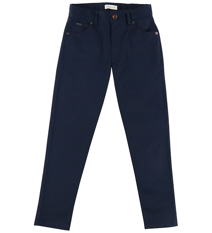 GANT Bukser - Five Pocket - Marine