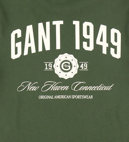 GANT T-shirt - New Haven - Dark Moss Green