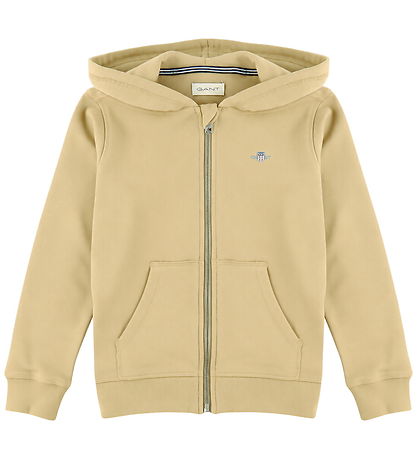 GANT Cardigan - Shield - Dark Khaki