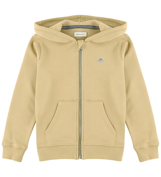 GANT Cardigan - Shield - Dark Khaki