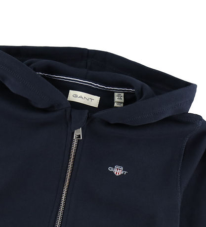 GANT Cardigan - Shield - Evening Blue