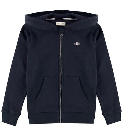 GANT Cardigan - Shield - Evening Blue