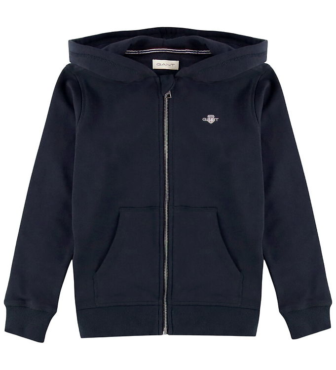 GANT Cardigan - Shield - Evening Blue