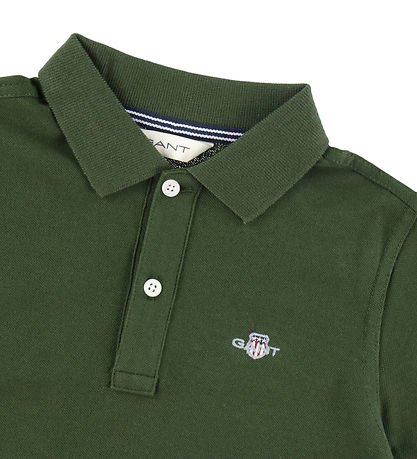 GANT Polo - Shield - Dark Moss Green