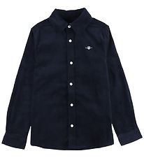 GANT Skjorte - Fløjl - Corduroy - Evening Blue