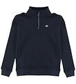 GANT Sweatshirt m. Lynlås - Shield - Evening Blue