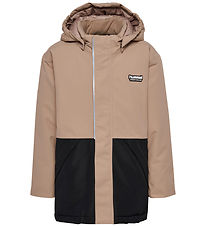 Hummel Vinterjakke - HmlJR Snow - Silver Mink/Black