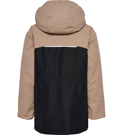 Hummel Vinterjakke - HmlJR Snow - Silver Mink/Black