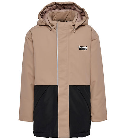 Hummel Vinterjakke - HmlJR Snow - Silver Mink/Black