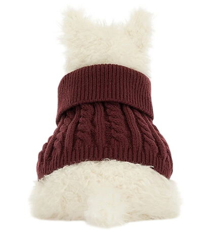 Jellycat Bamse - 25 cm - Munro Scottie Dog 'Winter Jumper'