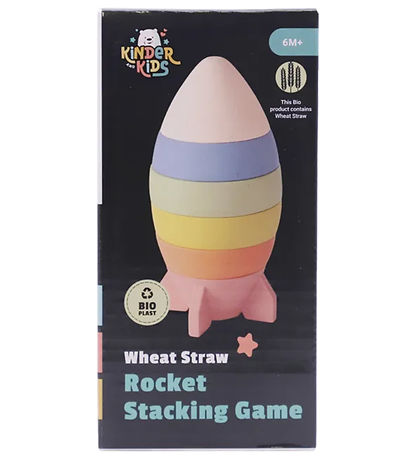 Kinder and Kids Stacking Tower - Rocket
