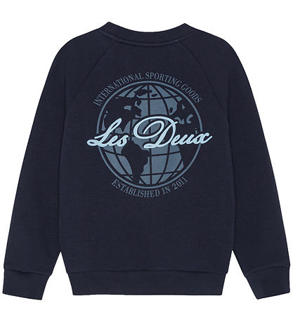 Les Deux Sweatshirt - Globe - Dark Navy Blue
